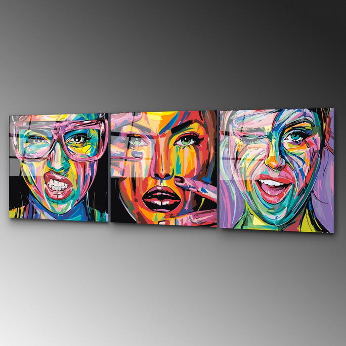 Wallity Cuadro Decorativo de Vidrio Templado Multicolor 50 x 50 cm Wallity Cuadro Decorativo de Vidrio Templado Multicolor 50 x 50 cm